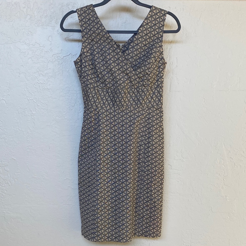 Vintage GAP Shift Floral/Geometric Mini Dress
